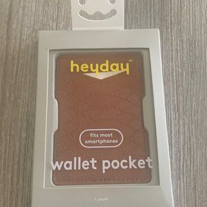 heyday™ Cell Phone Wallet Pocket - Tan Crocodile